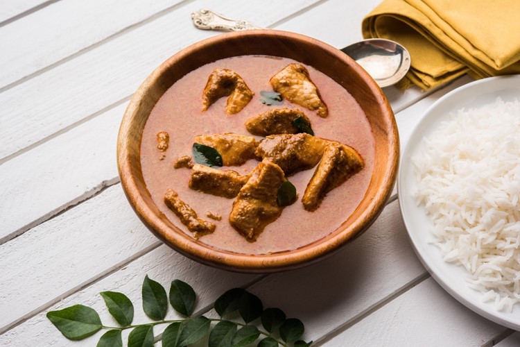 Kapří nebo lososí  curry na Štědrovečerní večeři