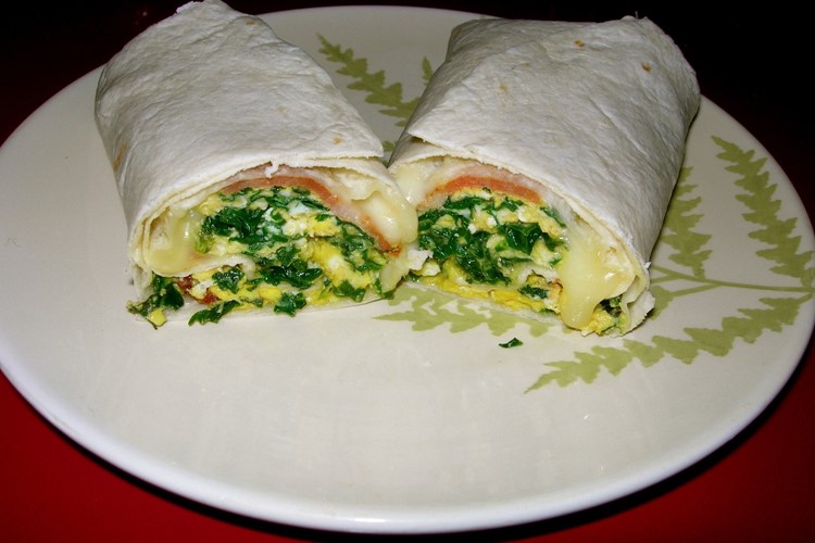 Snídaňové Burrito s vejci