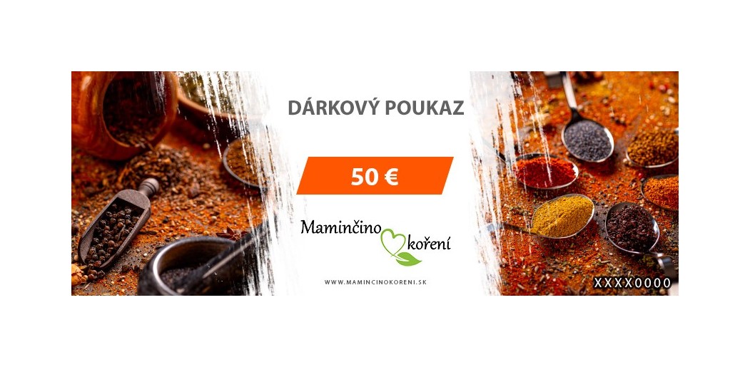 Darčekový poukaz 50 €